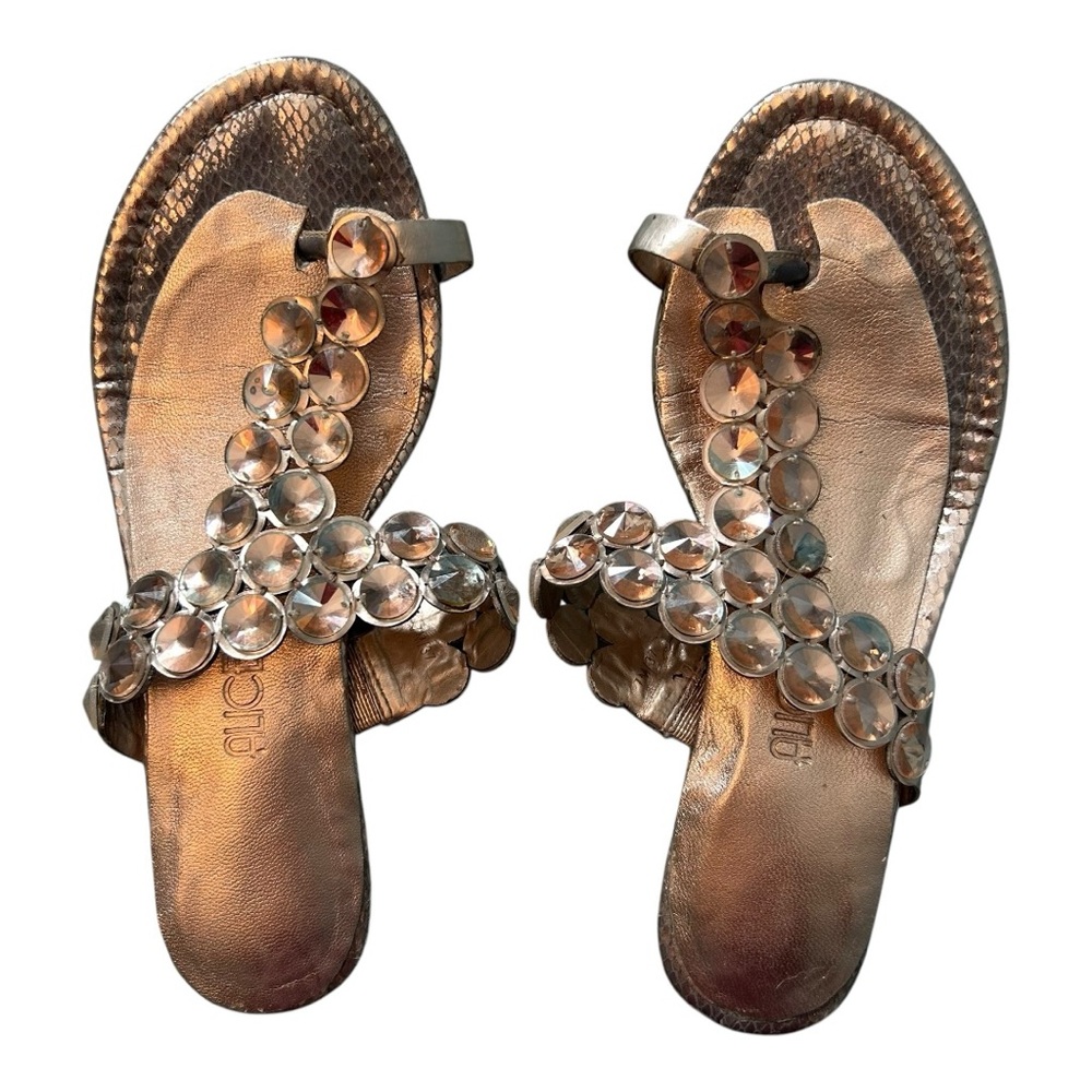 Vince Camuto Itta Toe Ring Embellished Sandal - Size 7, Rose Gold - Picture 2 of 9